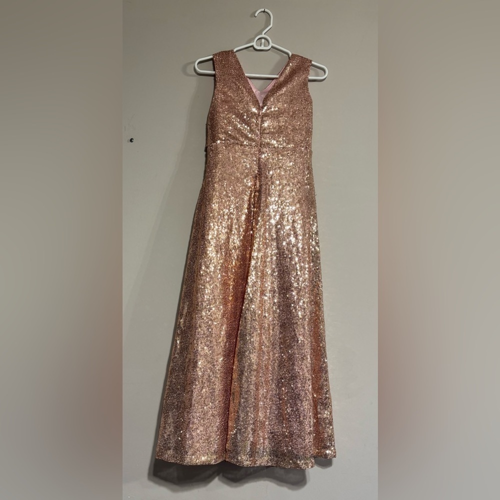 Girls treasure, kids rose gold dress size 12 - Picture 2 of 12